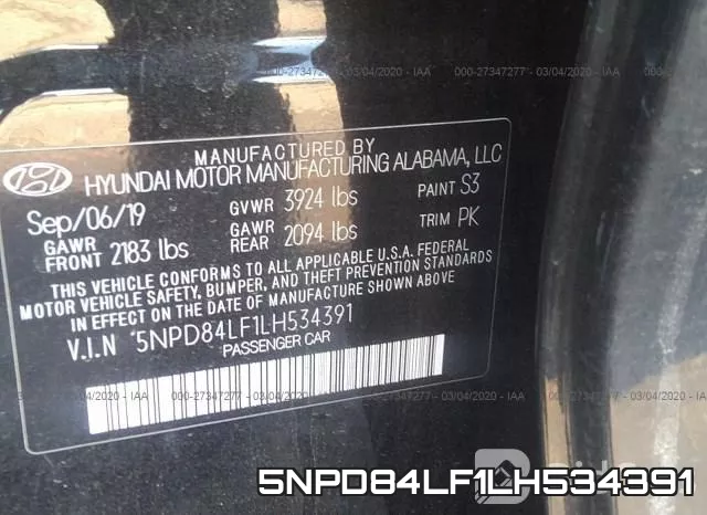 5NPD84LF1LH534391 фото 10