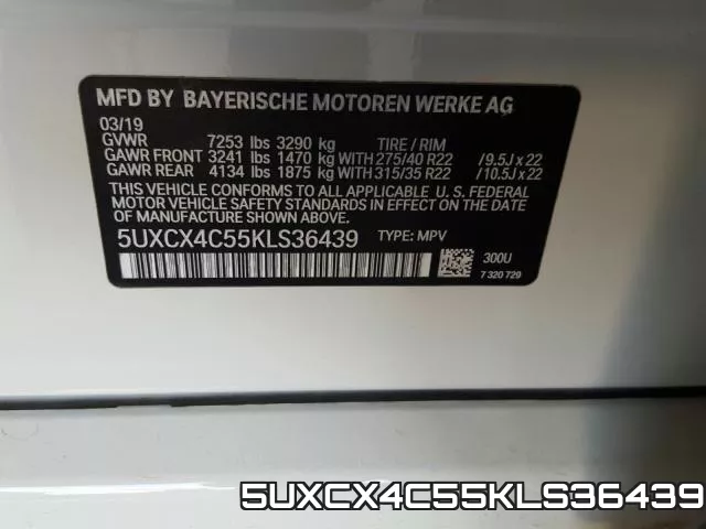 5UXCX4C55KLS36439 фото 2