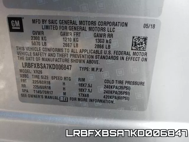 LRBFXBSA7KD006847 фото 2
