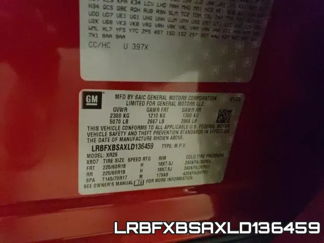 LRBFXBSAXLD136459 фото 2