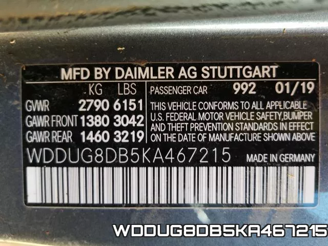 WDDUG8DB5KA467215 фото 2
