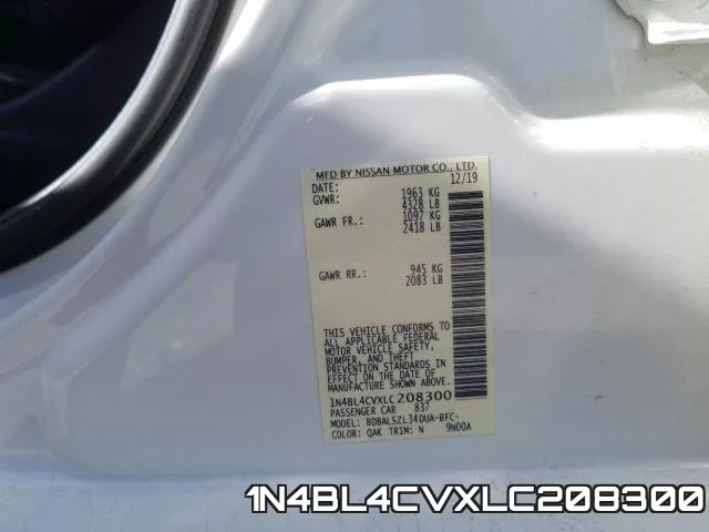 1N4BL4CVXLC208300 фото 2