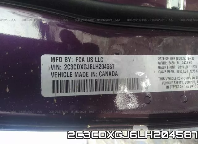 2C3CDXGJ6LH204587 фото 10