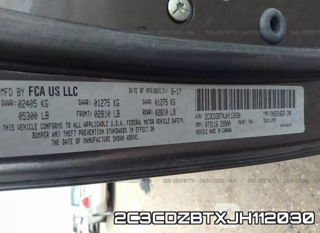 2C3CDZBTXJH112030 фото 10