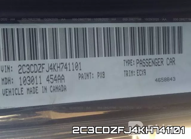 2C3CDZFJ4KH741101 фото 10