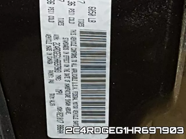 2C4RDGEG1HR697903 фото 2