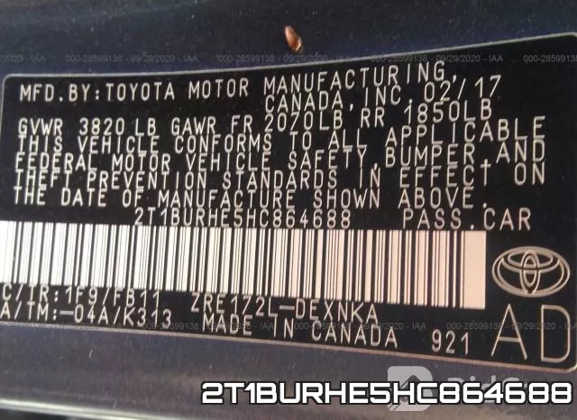 2T1BURHE5HC864688 фото 10