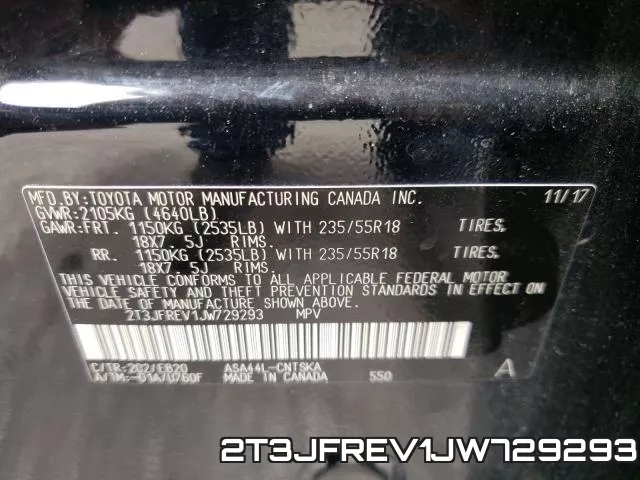 2T3JFREV1JW729293 фото 2