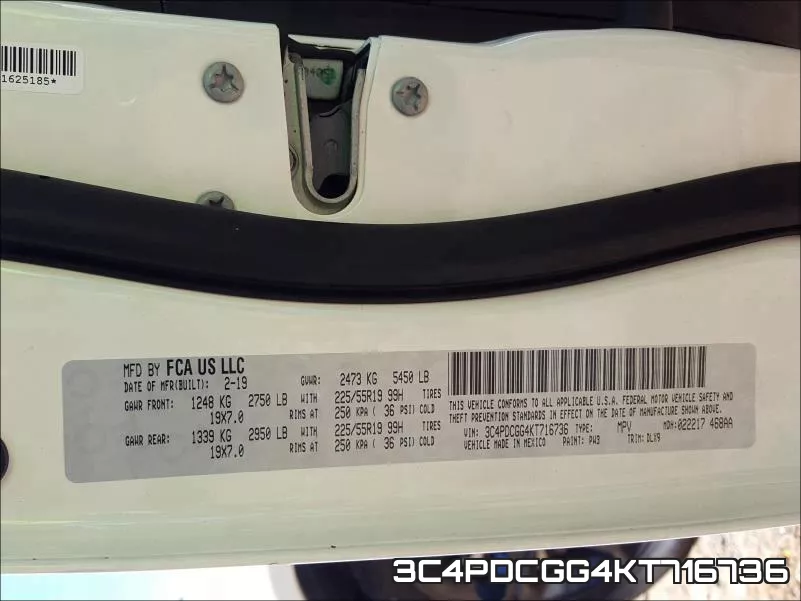 3C4PDCGG4KT716736 фото 2