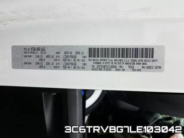 3C6TRVBG7LE103042 фото 2