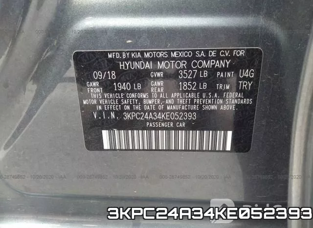 3KPC24A34KE052393 фото 10