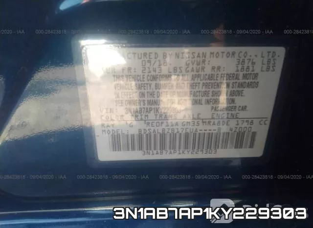 3N1AB7AP1KY229303 фото 9