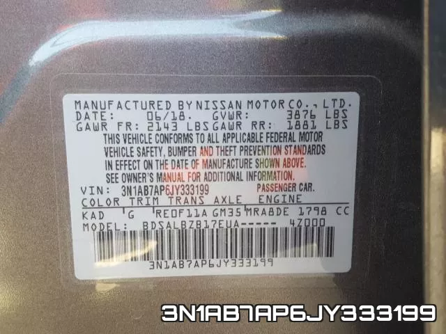 3N1AB7AP6JY333199 фото 2
