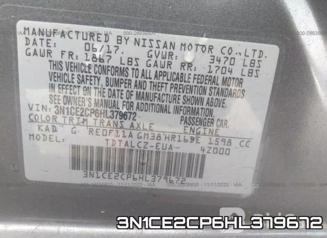 3N1CE2CP6HL379672 фото 10