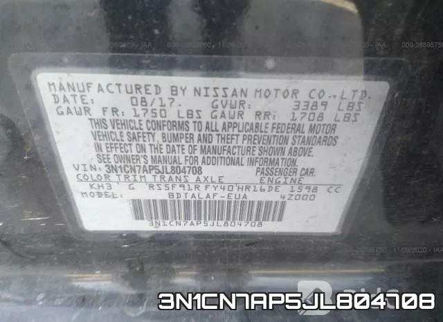 3N1CN7AP5JL804708 фото 10