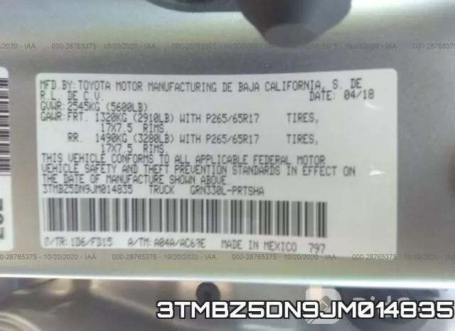 3TMBZ5DN9JM014835 фото 10