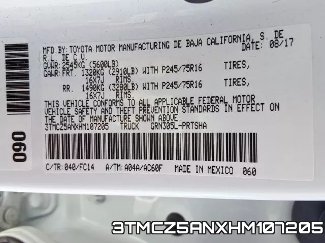 3TMCZ5ANXHM107205 фото 2