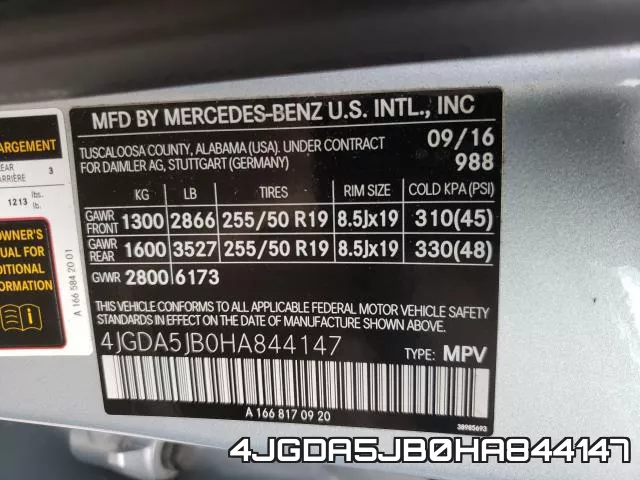 4JGDA5JB0HA844147 фото 2