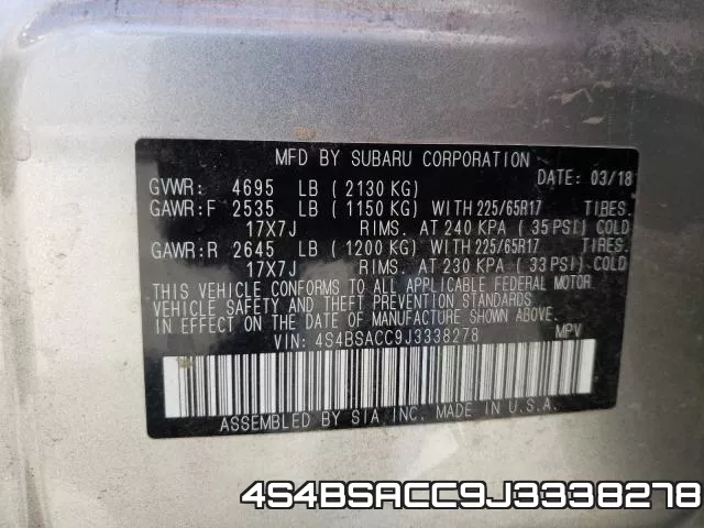 4S4BSACC9J3338278 фото 2