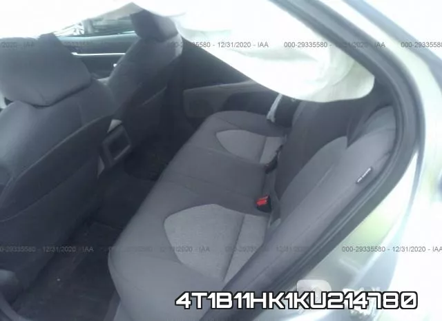 4T1B11HK1KU214780 фото 8