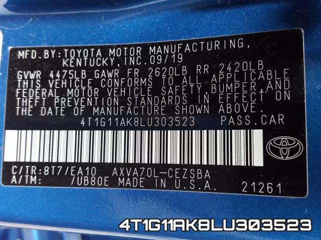 4T1G11AK8LU303523 фото 2