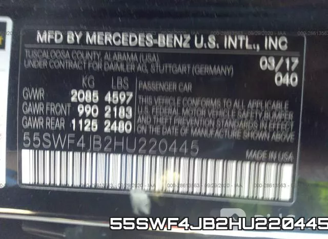 55SWF4JB2HU220445 фото 10