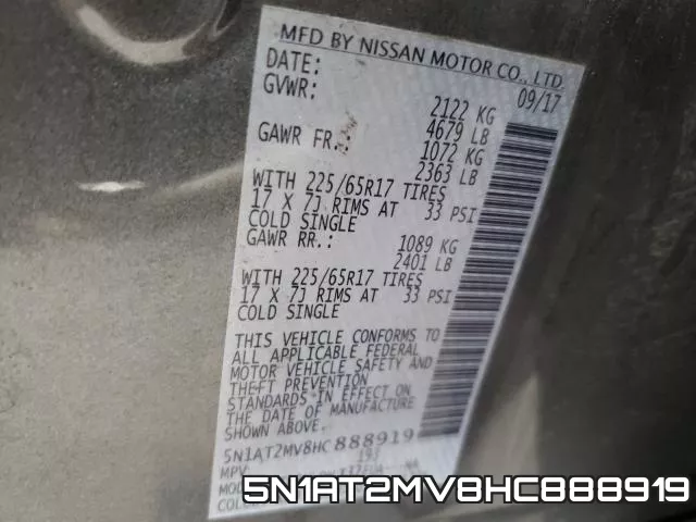 5N1AT2MV8HC888919 фото 2
