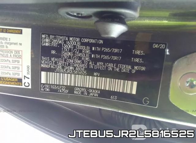 JTEBU5JR2L5816525 фото 10