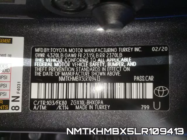 NMTKHMBX5LR109413 фото 2