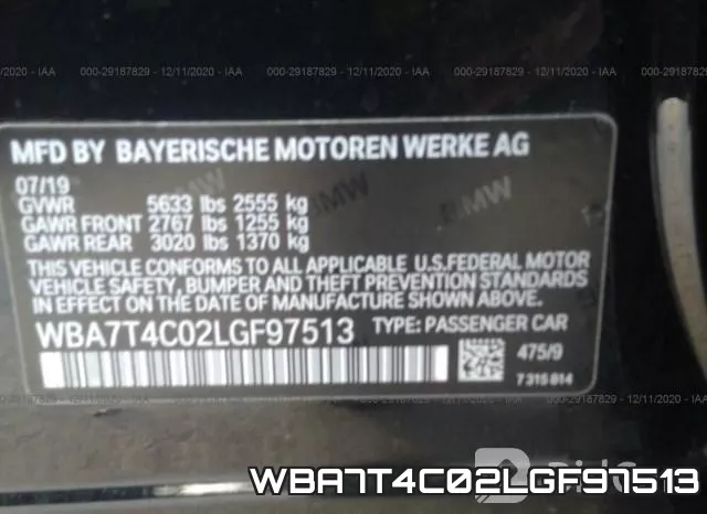 WBA7T4C02LGF97513 фото 9