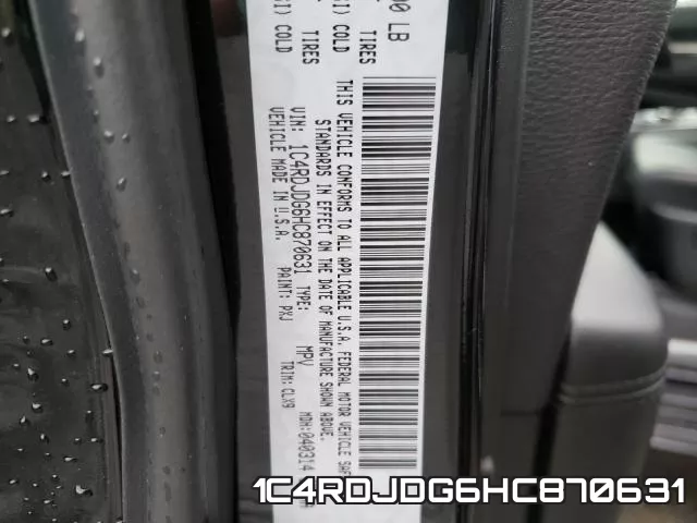 1C4RDJDG6HC870631 фото 2