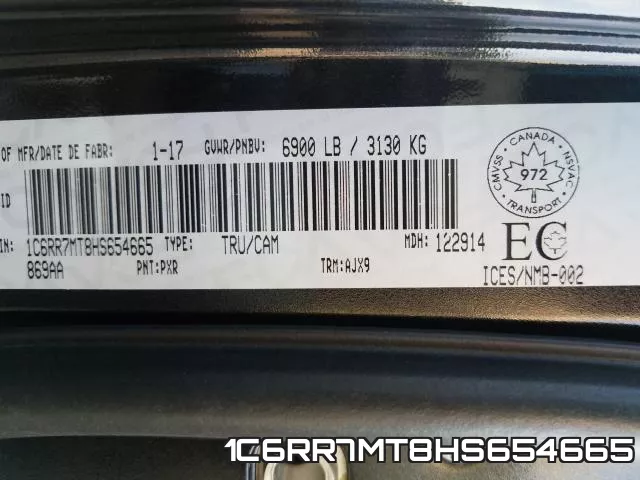 1C6RR7MT8HS654665 фото 2