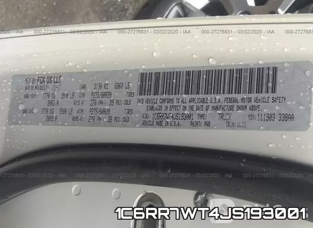 1C6RR7WT4JS193001 фото 10