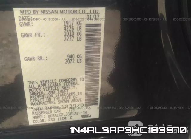 1N4AL3AP3HC183970 фото 10