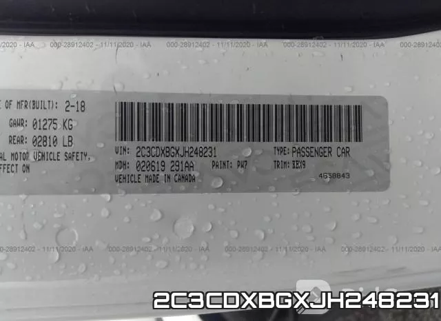2C3CDXBGXJH248231 фото 9