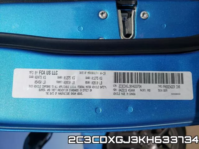2C3CDXGJ3KH633734 фото 2
