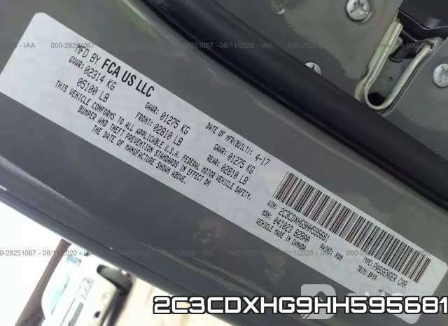 2C3CDXHG9HH595681 фото 10