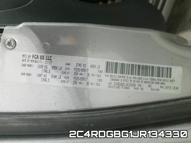 2C4RDGBG1JR134330 фото 2