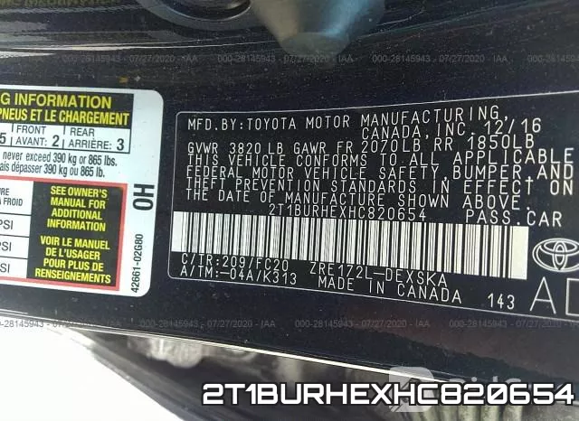 2T1BURHEXHC820654 фото 9