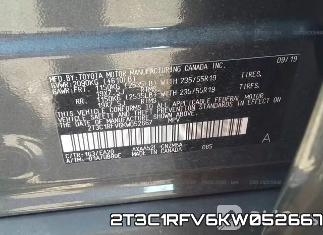 2T3C1RFV6KW052667 фото 9