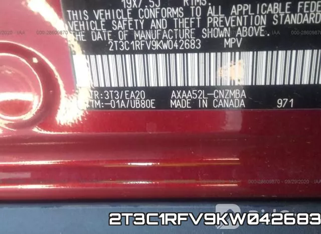 2T3C1RFV9KW042683 фото 8