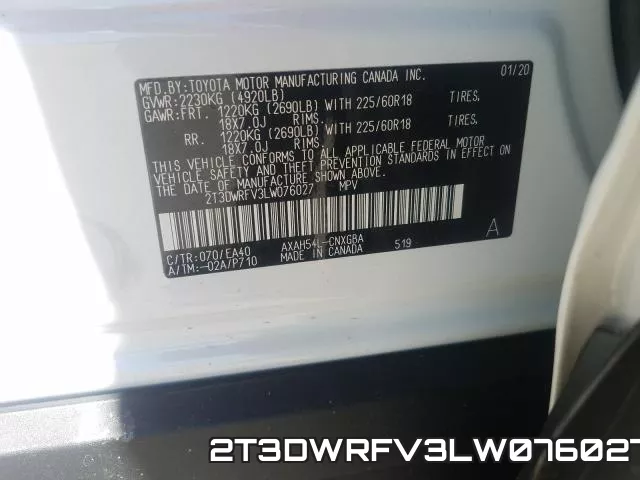 2T3DWRFV3LW076027 фото 2