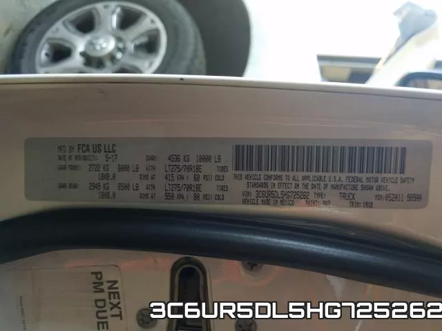 3C6UR5DL5HG725262 фото 2