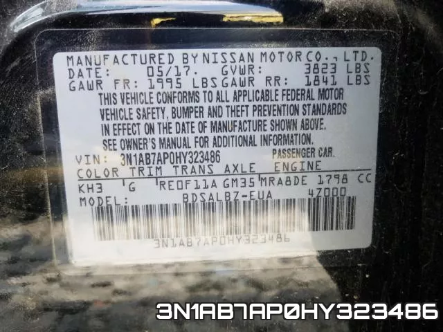 3N1AB7AP0HY323486 фото 2