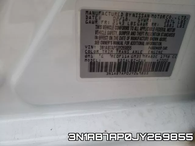 3N1AB7AP0JY269855 фото 2