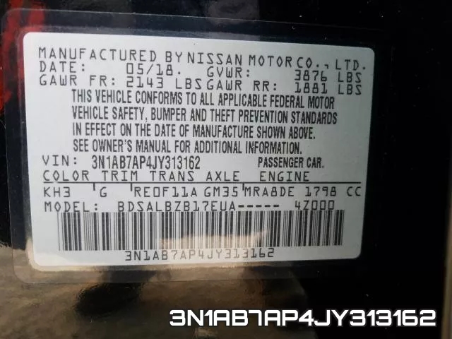 3N1AB7AP4JY313162 фото 2