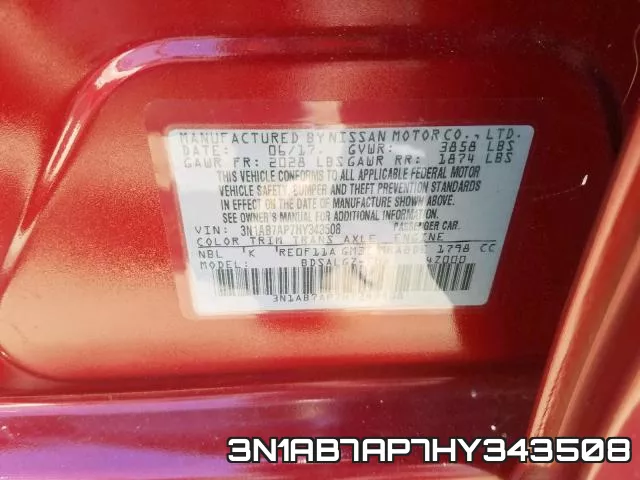 3N1AB7AP7HY343508 фото 2