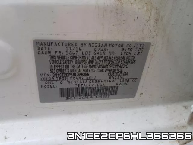 3N1CE2CP6HL355355 фото 2