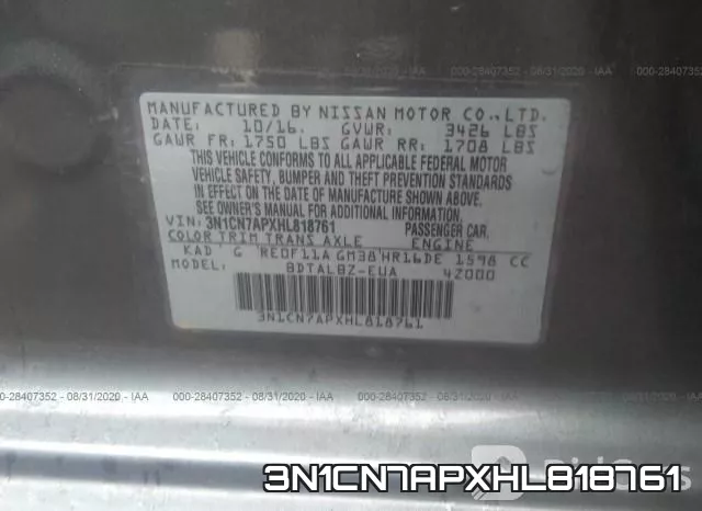 3N1CN7APXHL818761 фото 10