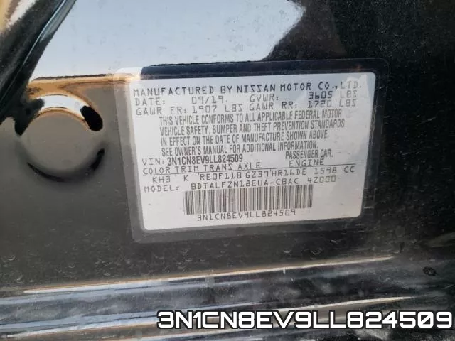 3N1CN8EV9LL824509 фото 2